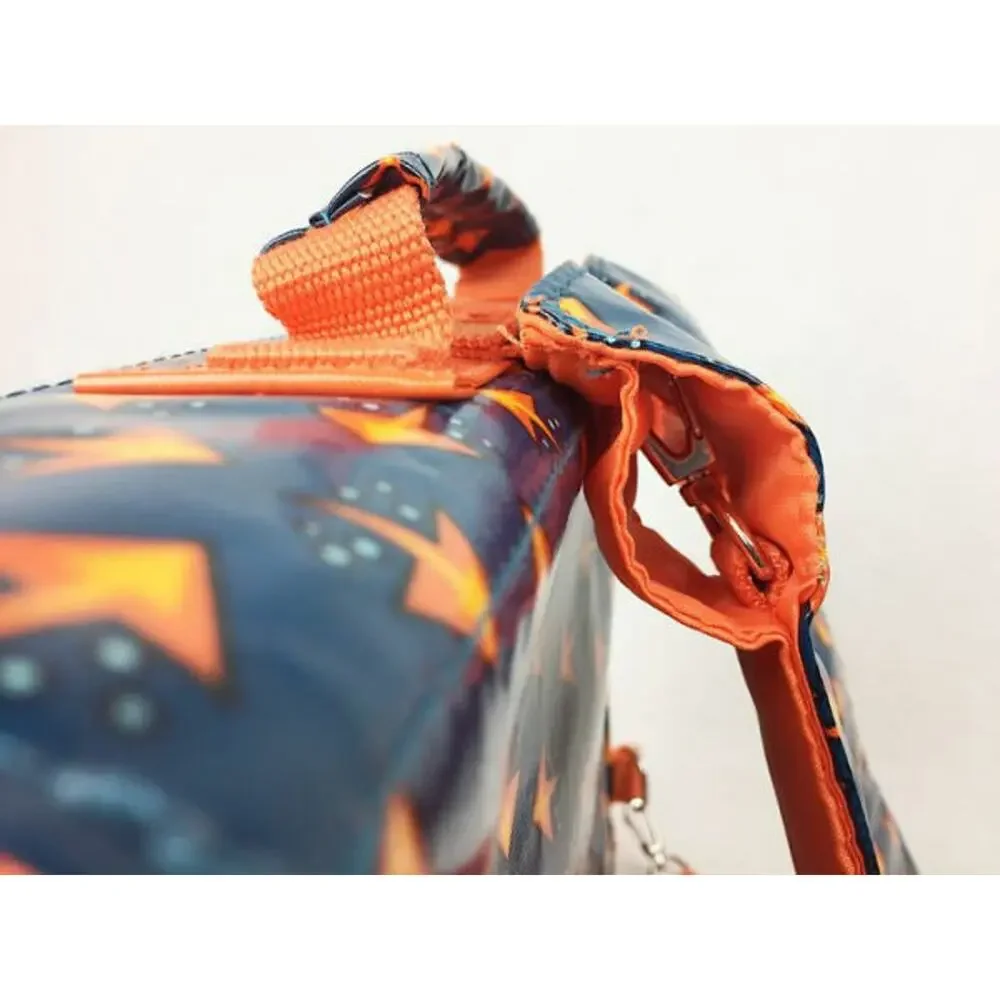 Les Skewies Hybrid Comets with Eyes Convertible Backpack To Shoulder Bag NWT